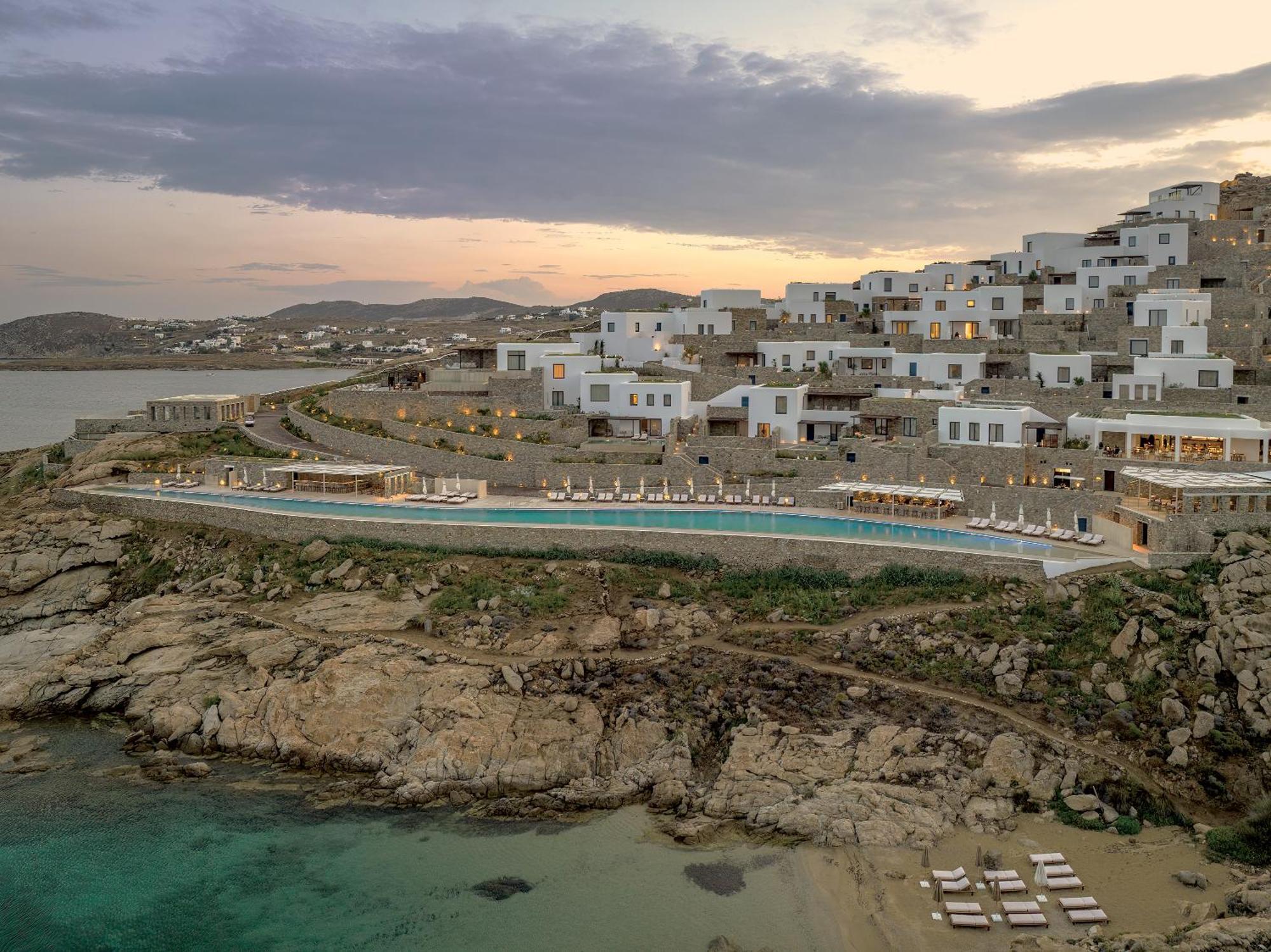 Cali Mykonos Hotel Kalafáti Kültér fotó