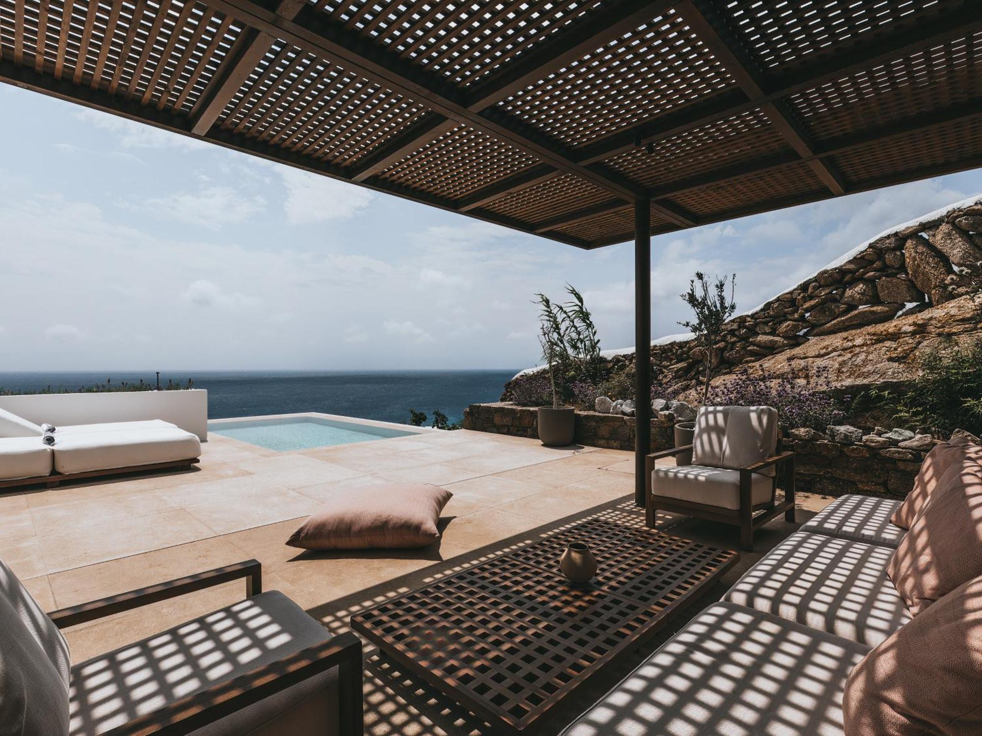 Cali Mykonos Hotel Kalafáti Kültér fotó