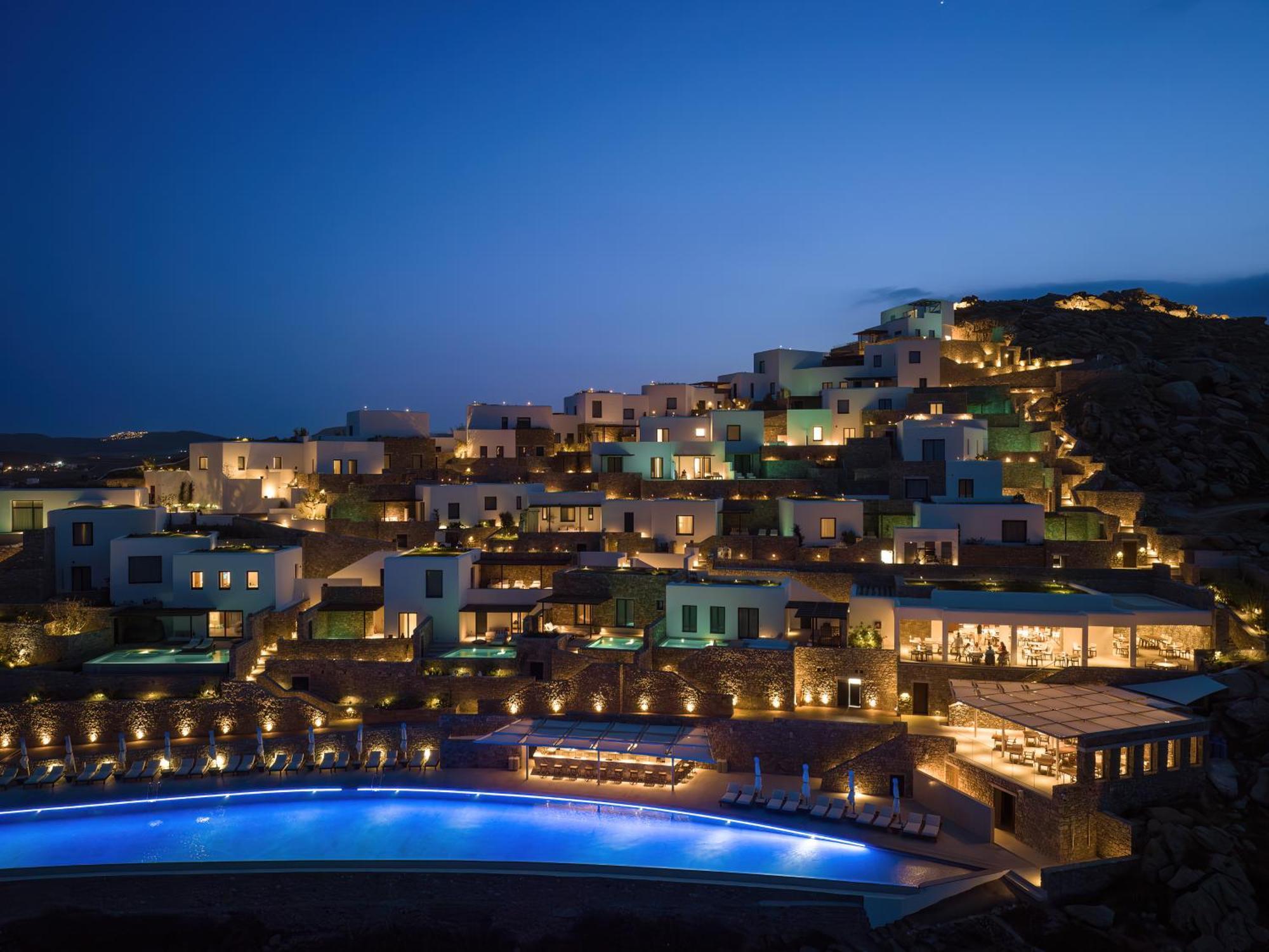 Cali Mykonos Hotel Kalafáti Kültér fotó