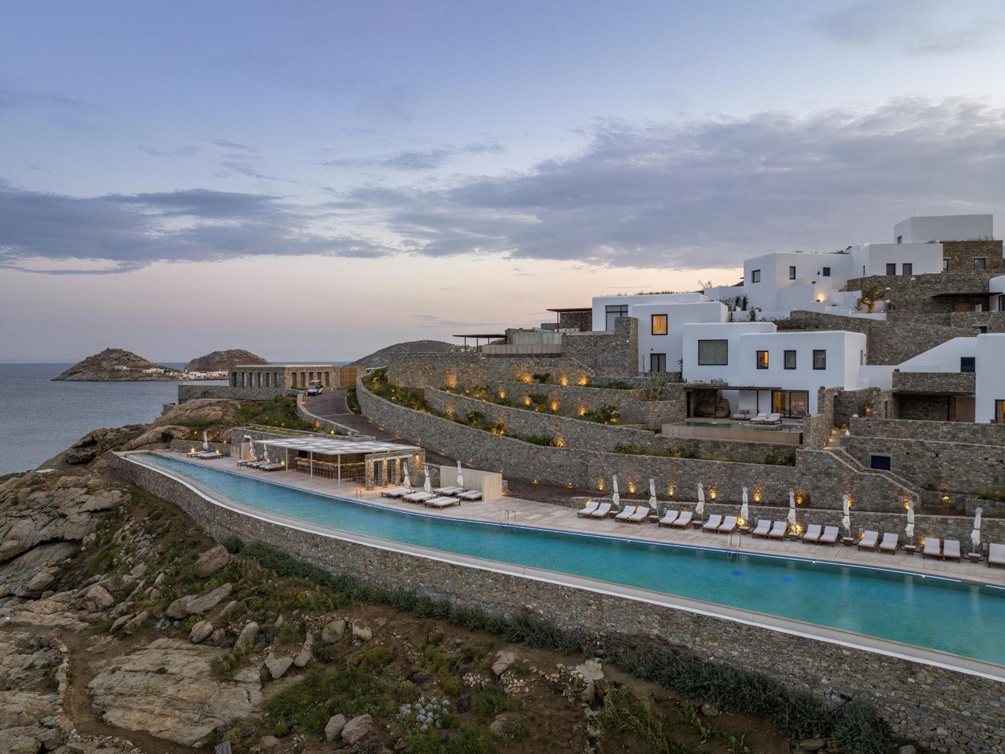 Cali Mykonos Hotel Kalafáti Kültér fotó