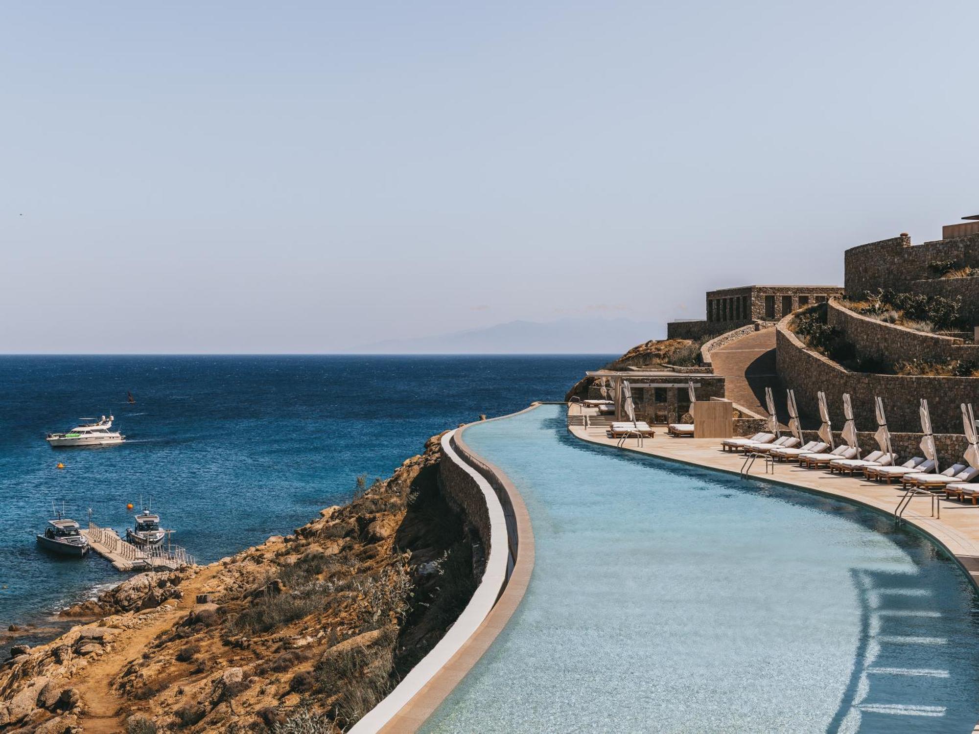 Cali Mykonos Hotel Kalafáti Kültér fotó