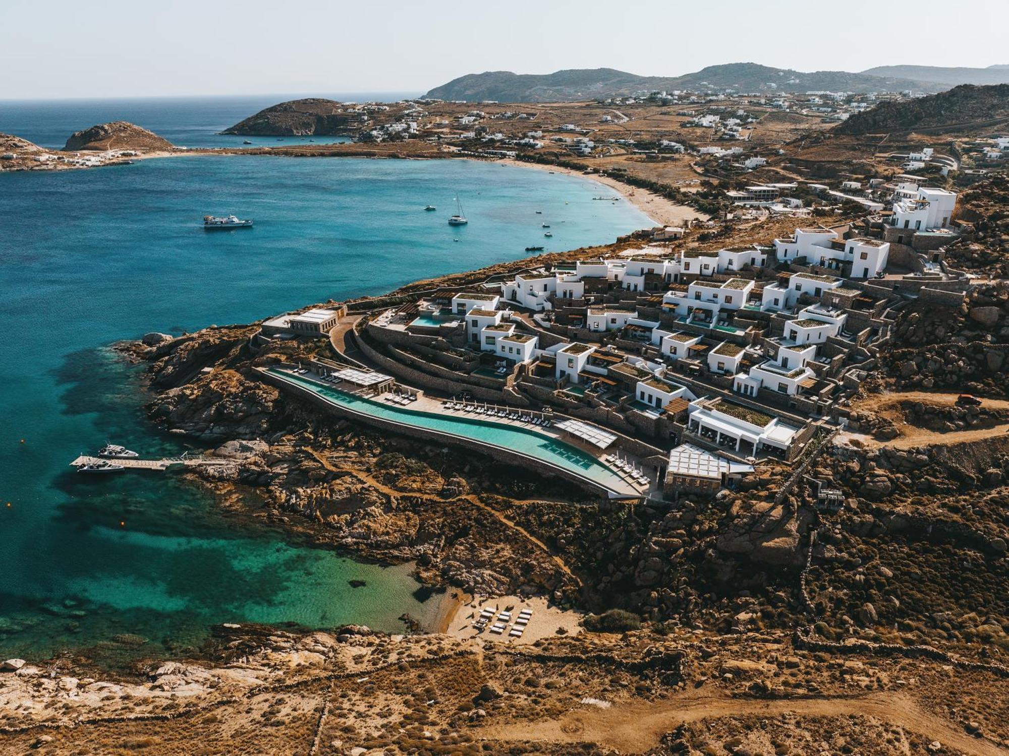Cali Mykonos Hotel Kalafáti Kültér fotó