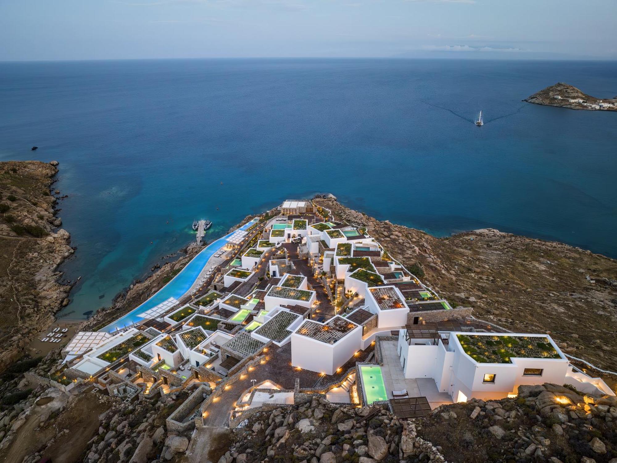 Cali Mykonos Hotel Kalafáti Kültér fotó
