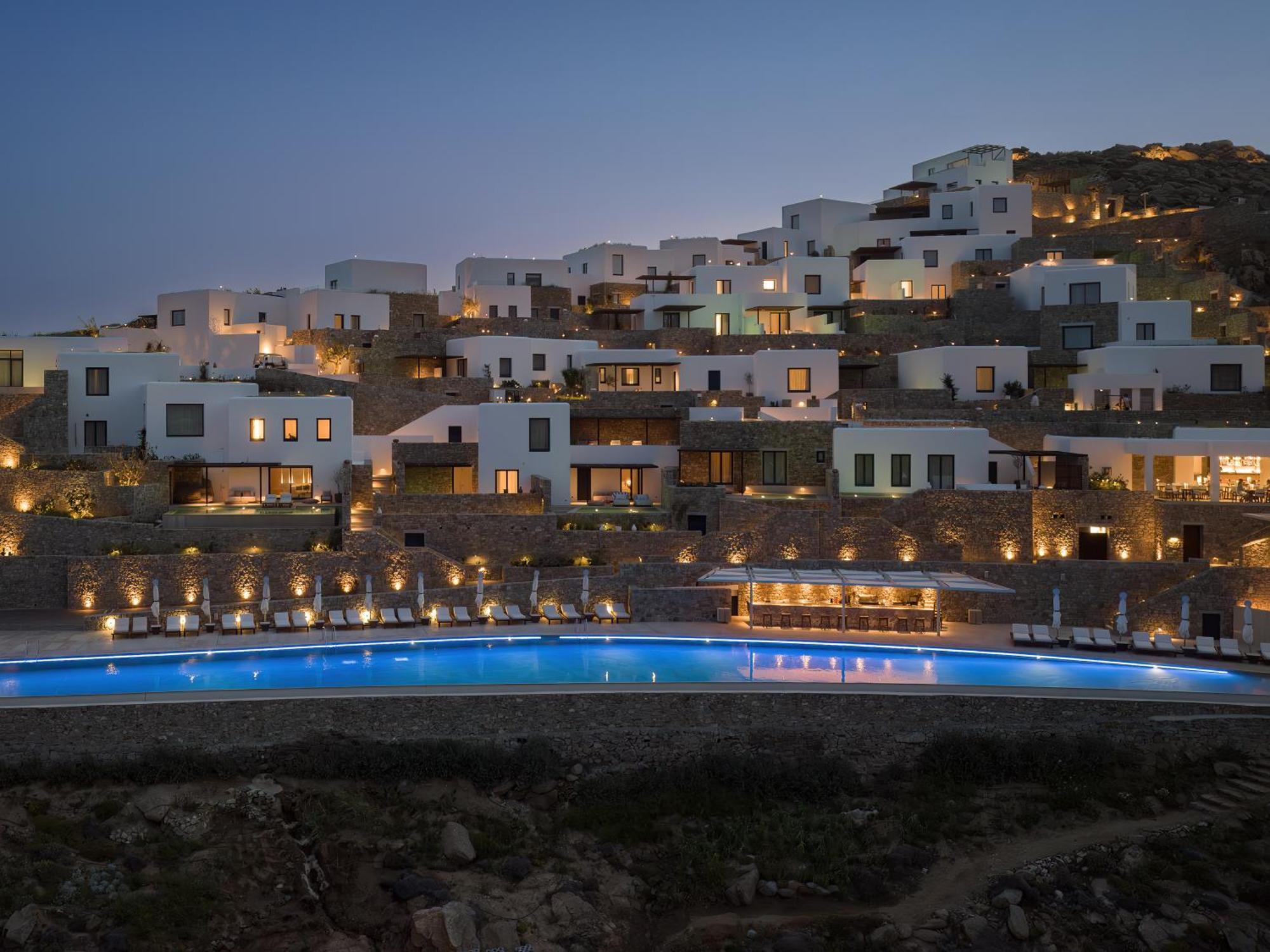 Cali Mykonos Hotel Kalafáti Kültér fotó